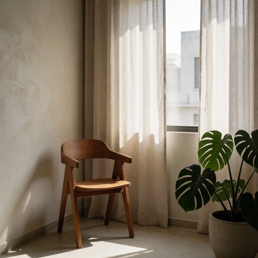 Espacio de consulta sereno y minimalista
