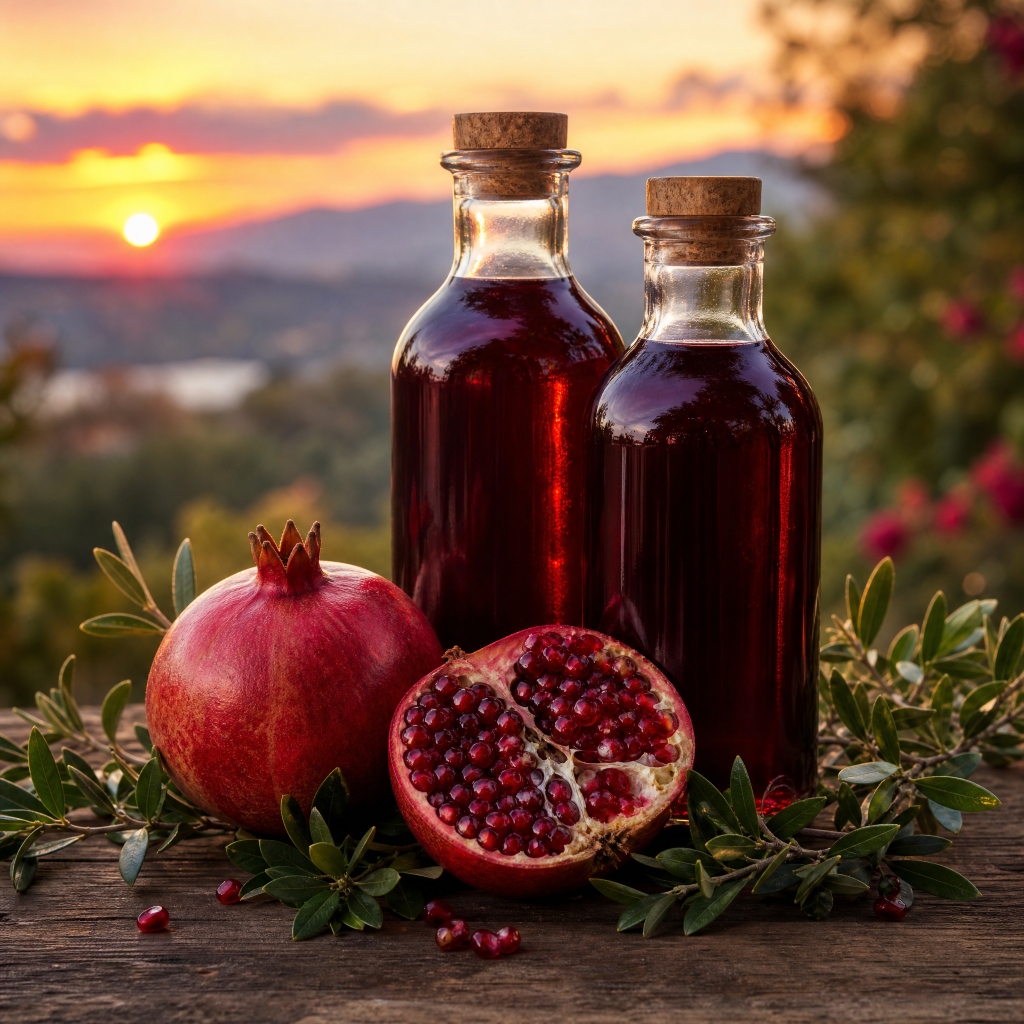 Jugo natural de granada